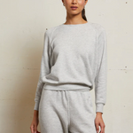 Lennon Fleece Shrunken Raglan Sweatshirt Ash Grey