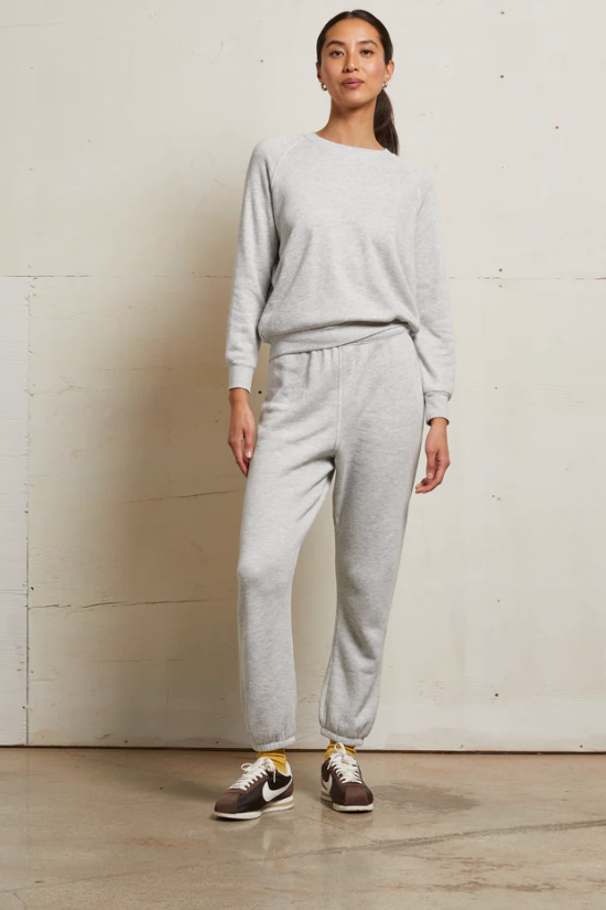Stevie Fleece Easy Sweatpant Ash Grey