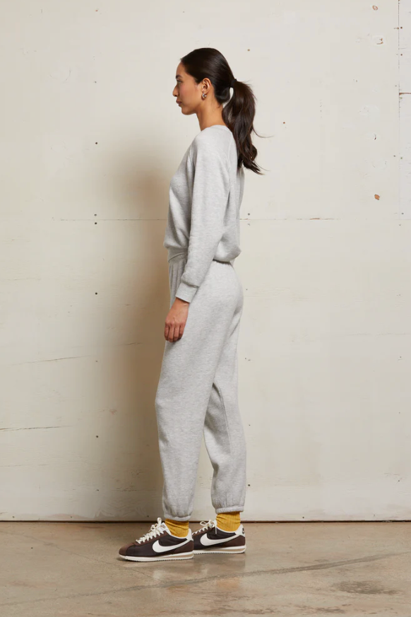 Stevie Fleece Easy Sweatpant Ash Grey
