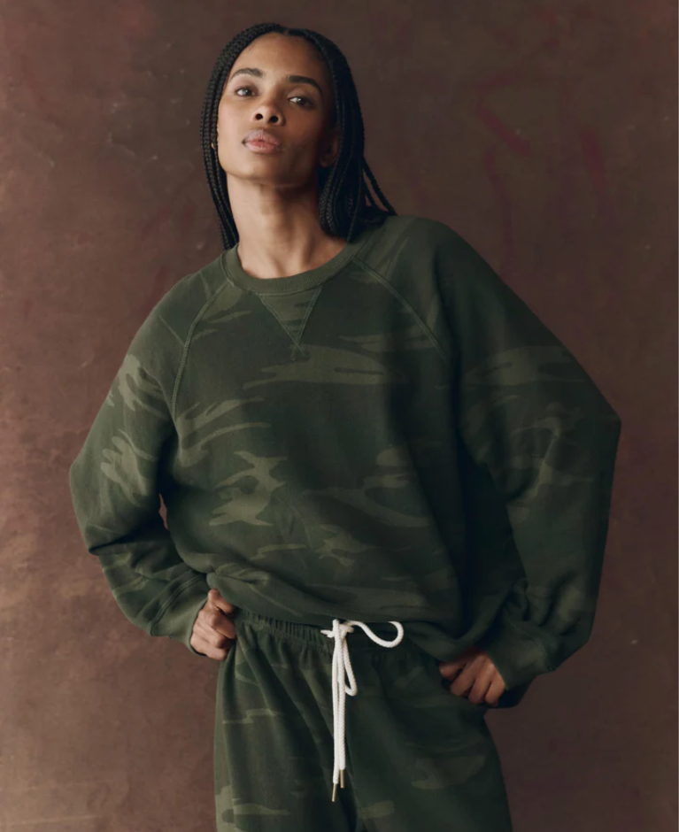 The Slouch Sweatshirt Forest Camo