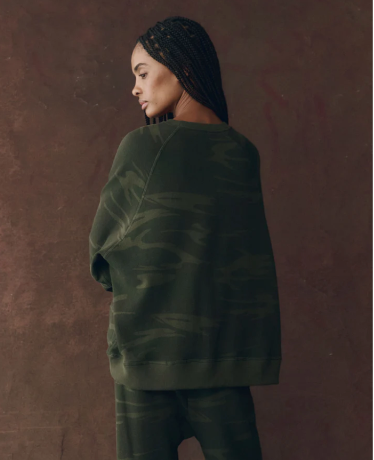The Slouch Sweatshirt Forest Camo