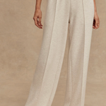 The Wide Leg Pant 30 Ivory Marl