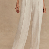 The Wide Leg Pant 30 Ivory Marl