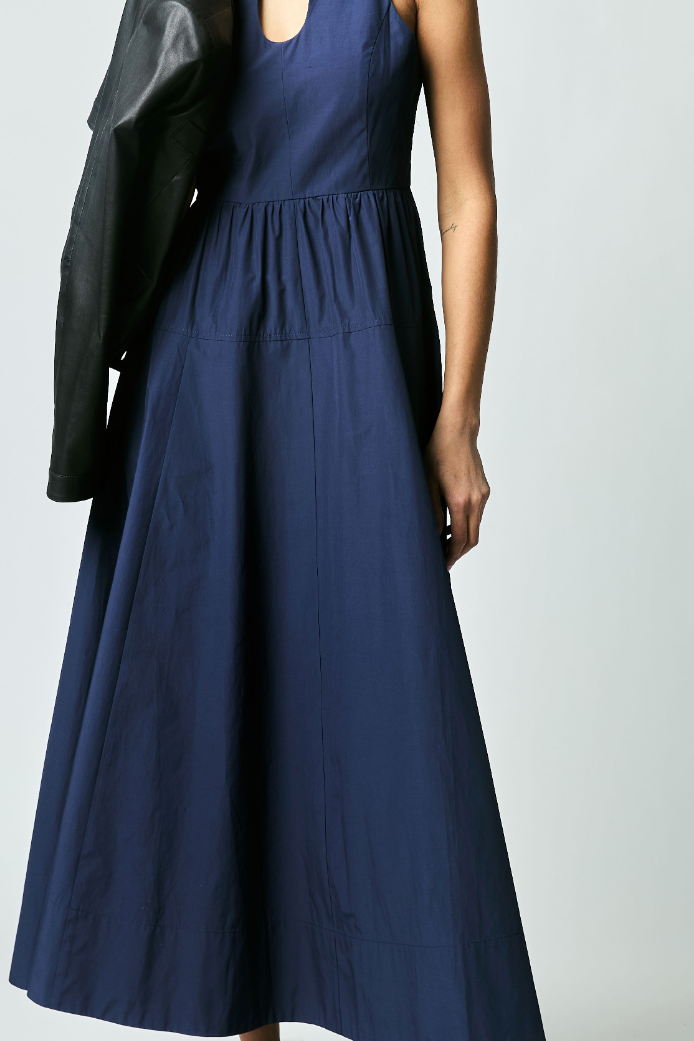 Melodie Cotton Dress w Keyhole