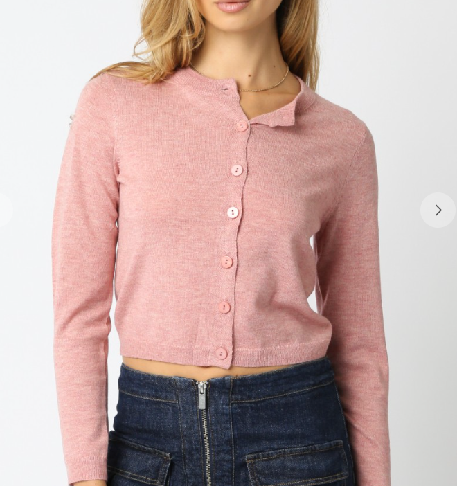 Bev Cardigan Dusty Blush