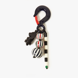 Beaded Stripe Fob