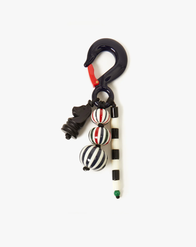 Beaded Stripe Fob