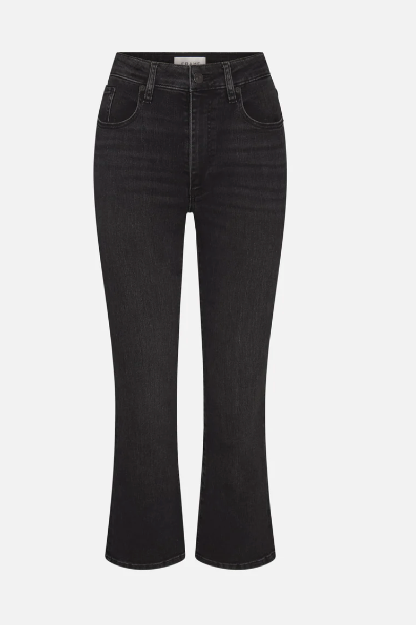 The Reboot Crop Jean Starship Distressed Black