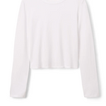 Jamie Recycled Cotton Long Sleeve White