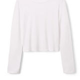 Jamie Recycled Cotton Long Sleeve White