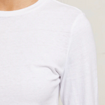 Jamie Recycled Cotton Long Sleeve White