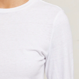 Jamie Recycled Cotton Long Sleeve White