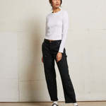 Jamie Recycled Cotton Long Sleeve White