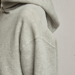Heart Hoodie Fleece Pullover Hoodie Heather Grey