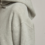 Heart Hoodie Fleece Pullover Hoodie Heather Grey