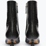 Lanna Black Embossed Croc