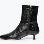 Lanna Black Embossed Croc