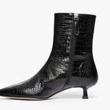 Lanna Black Embossed Croc