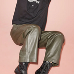 Lanna Black Embossed Croc