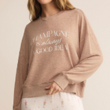Champagne is a Good Idea Long Sleeve Top