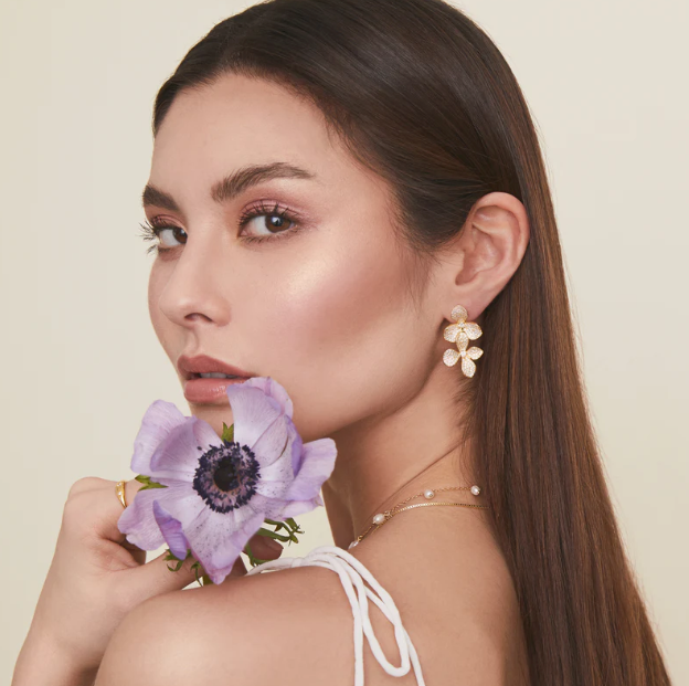 Sakura Earrings Gold