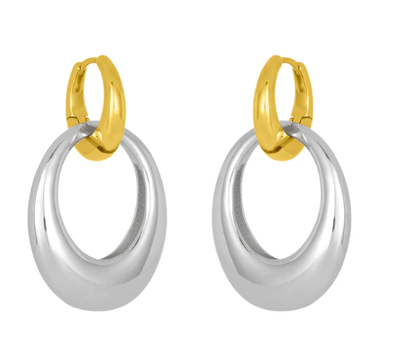Petra Mixed Metal Hoops