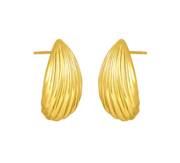 Ariella Statement Studs Gold