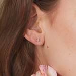 Petite CZ Studs 3mm Gold