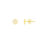 Crystal Juliet Studs Gold