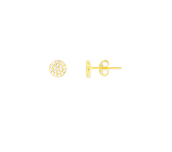 Crystal Juliet Studs Gold