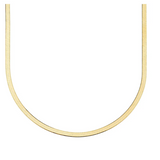 Isabella Herringbone Necklace Gold