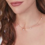 Brooke Baguette Necklace Gold