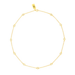 Rian CZ Necklace Gold 16"