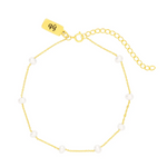 Eloise Pearl Anklet Gold