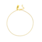 Diana Tennis Anklet Gold
