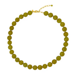 Paloma Necklace Olive Jade