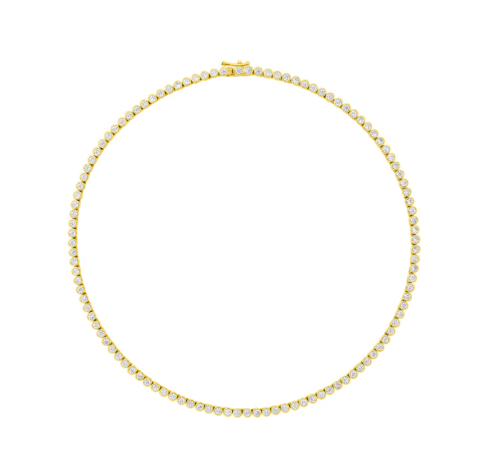 Adeline Tennis Necklace Gold