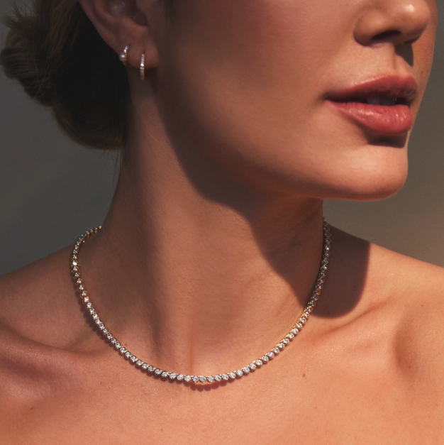 Adeline Tennis Necklace Gold