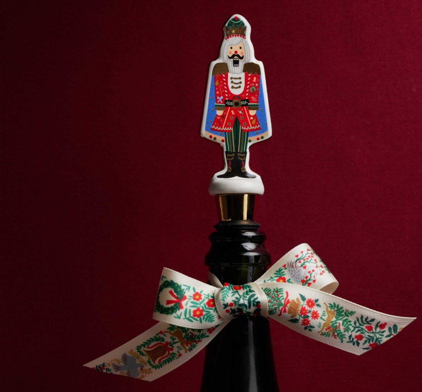 Nutcracker Wine Stopper Set