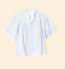 Mae Shirt Blue and White Stripe