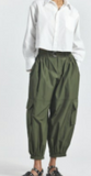 Tamsin Poplin Balloon Cargo Pant Fatigue