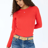 KR Long Sleeve Rib Tee Red