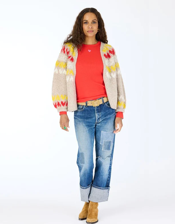 KR Long Sleeve Rib Tee Red