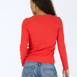 KR Long Sleeve Rib Tee Red