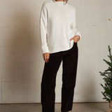 Nova Cashmere Roll Neck Sweater Sugar