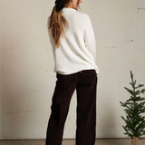 Nova Cashmere Roll Neck Sweater Sugar