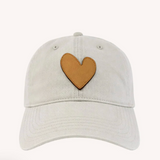 KR Imperfect Leather Heart Hat