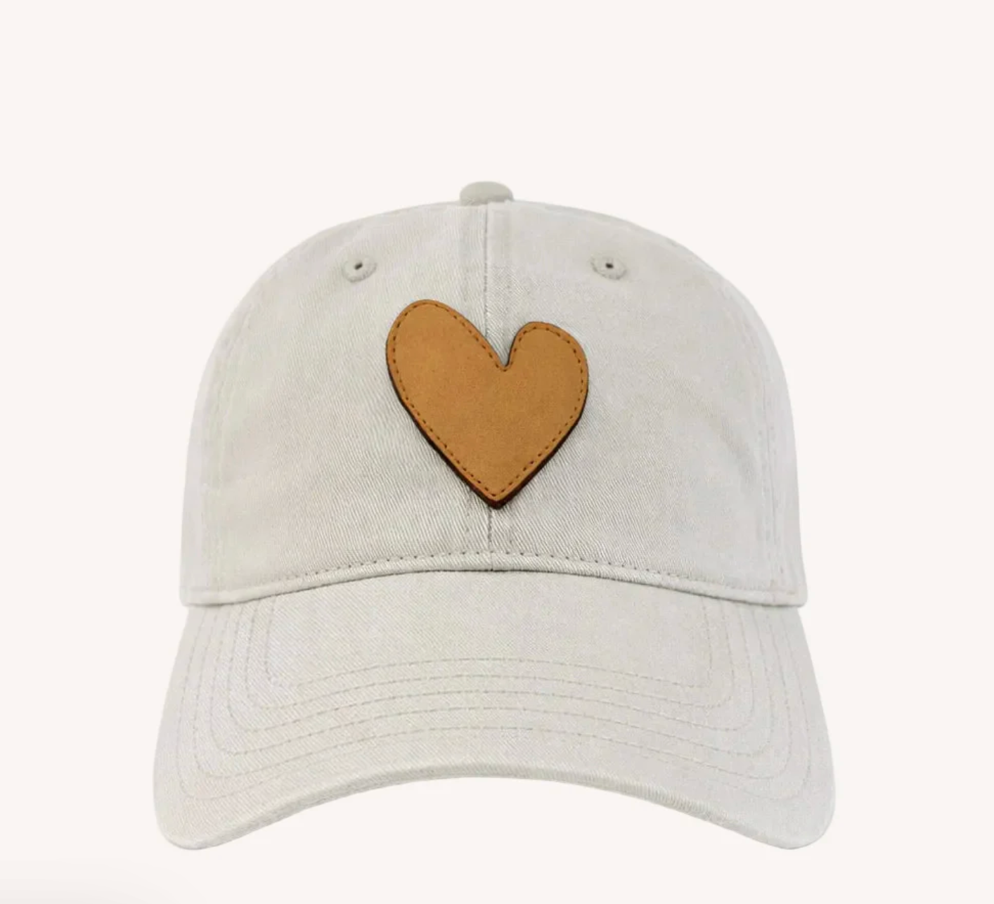 KR Imperfect Leather Heart Hat