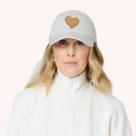 KR Imperfect Leather Heart Hat