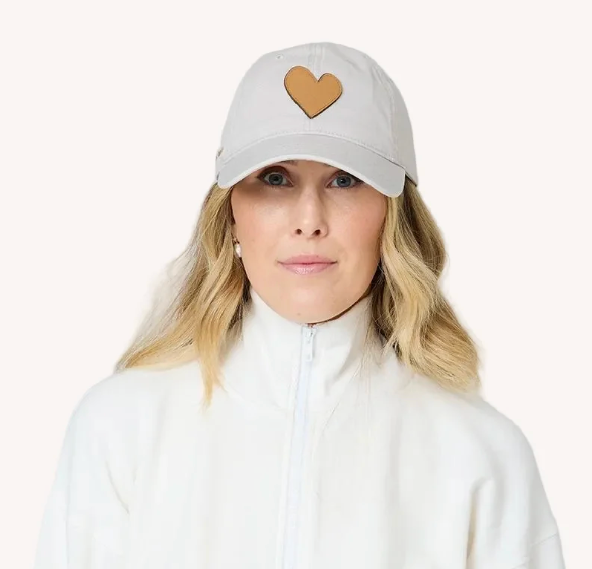 KR Imperfect Leather Heart Hat